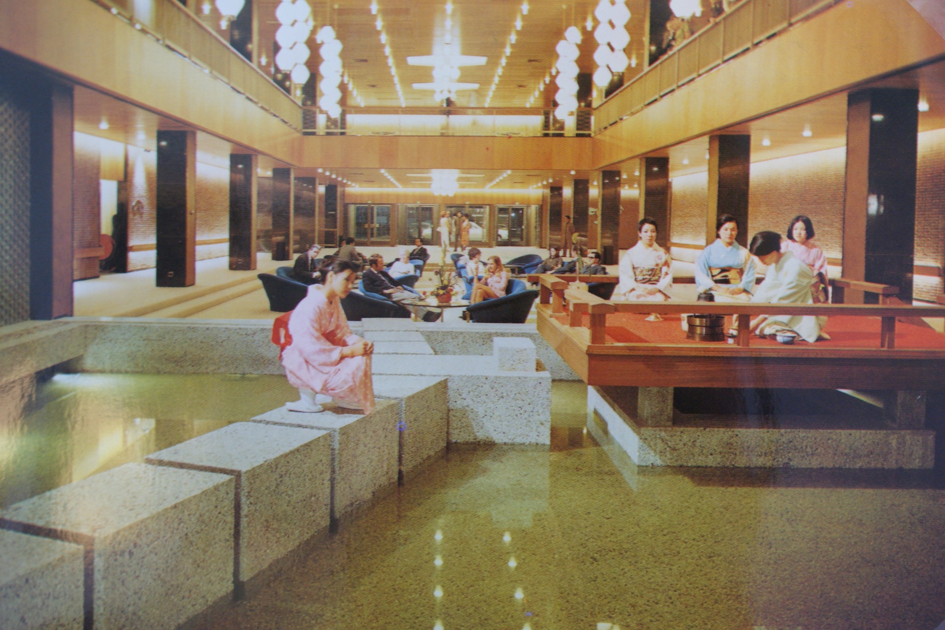 Lobby of Hotel Okura Amsterdam in 1971